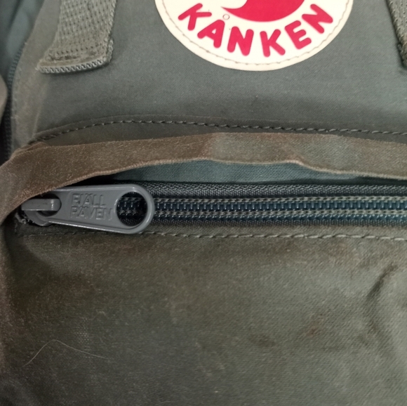 Fjallraven Kanken Mini Frost Green Bohemian Utility Adjustable Strap Backpack - Picture 7 of 10